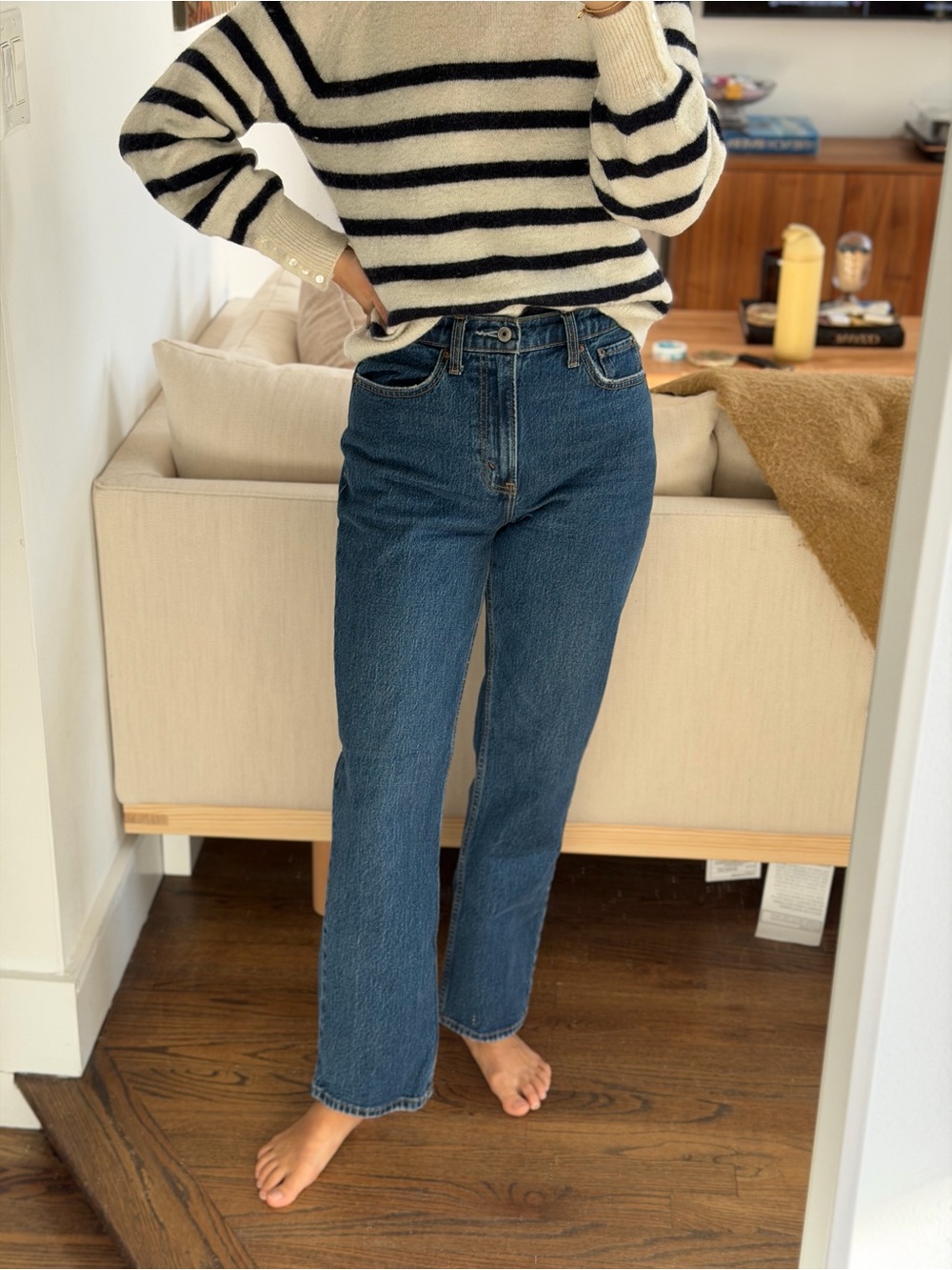 Abercrombie Vintage High Rise Straight